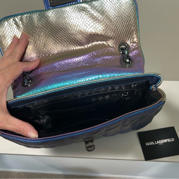 Karl Lagerfeld Paris Agyness (Mermaid Purse) Brand NEW must see gorgeous - Picture 11 of 15